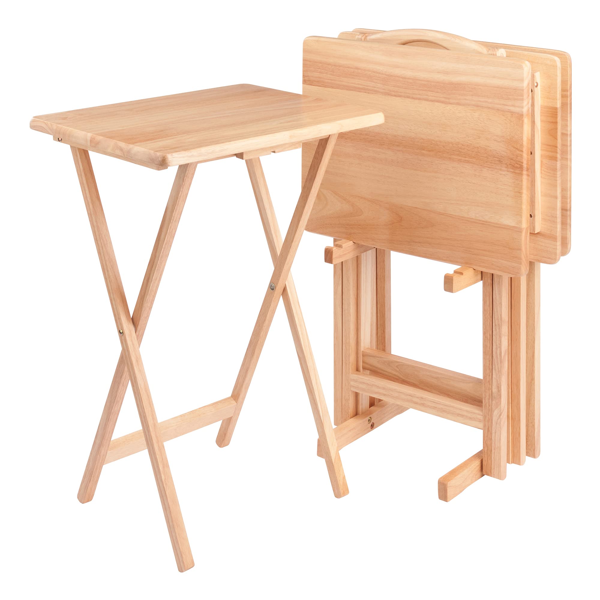 Amazon.com: Winsome Wood Alex Snack Table Natural Set 5 Pc, 25.98